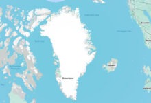 Mapa Grenlanda