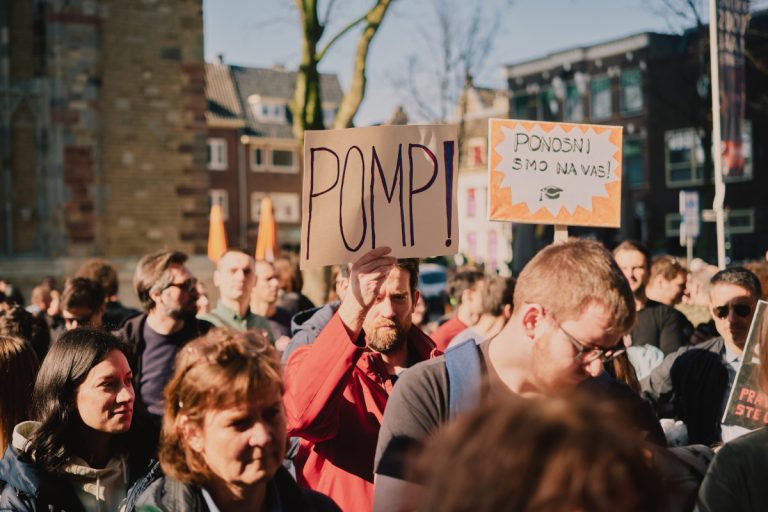 Protest u organizaciji dijaspore u Holandiji; Foto: Jan Arsenović / Odomaćeni