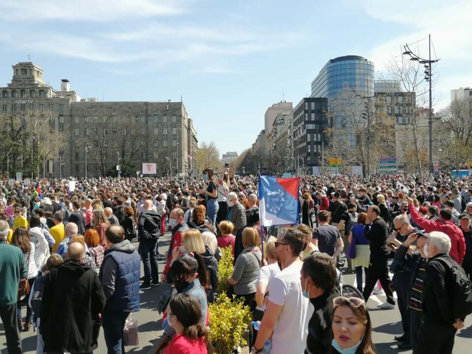 Ekološki ustanak, Beograd, 10. april 2021; Foto: Marko Miletić / Mašina