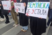 Đaci Zemunske gimnazije u blokadi