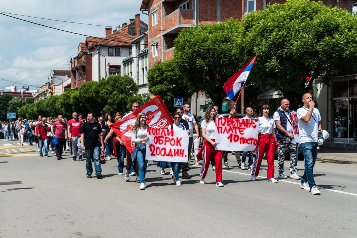 Falk Ist štrajk Sloga foto: Miloš Ćirković