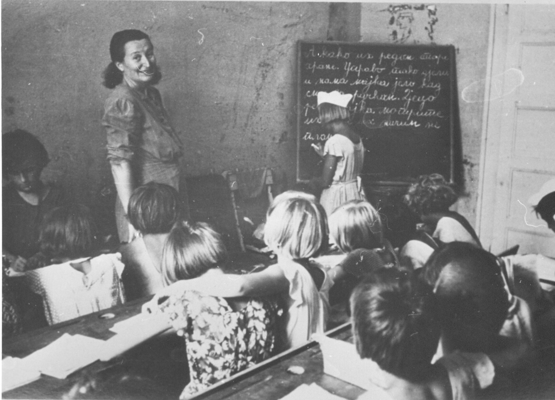 Nastava u dečijem domu u Trogiru za vreme NOB-a, izvor: znaci.net