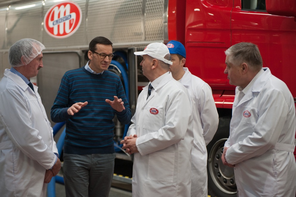 Poseta poljskog premijera kompaniji Mlekovita; Foto: Kancelaria Premiera / Flickr