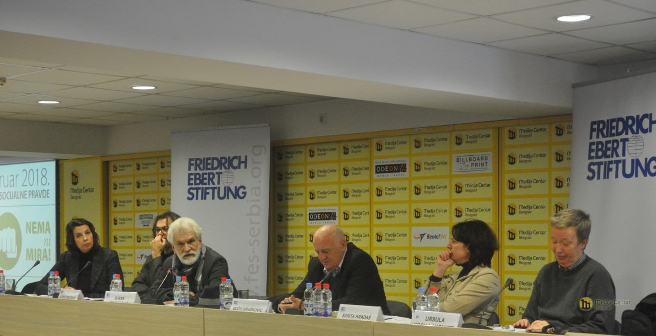 Tribina „Ako nema pravde, nema ni mira”; Foto: Medija centar Beograd