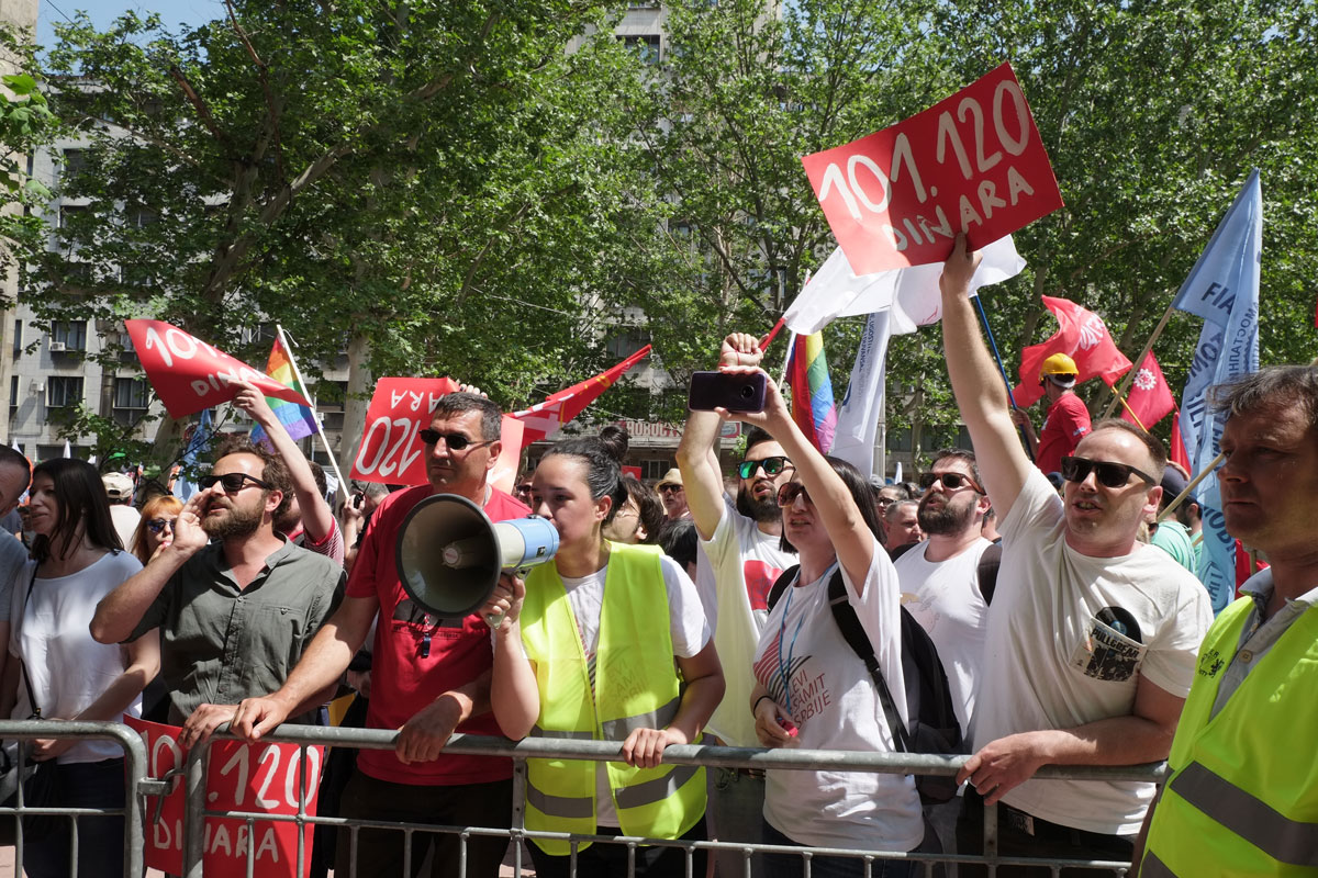 Prvomajski protest 2018.