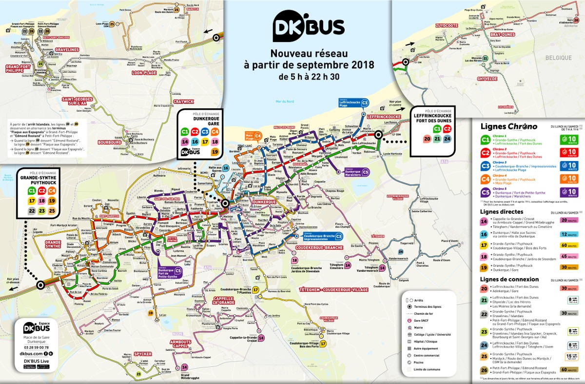 Mapa buduće "DK Bus" mreže