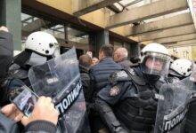 Blokada ispred Tužilaštva u Novom Sadu, foto: Mašina