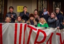 Protest ispred Pete beogradske gimnazije