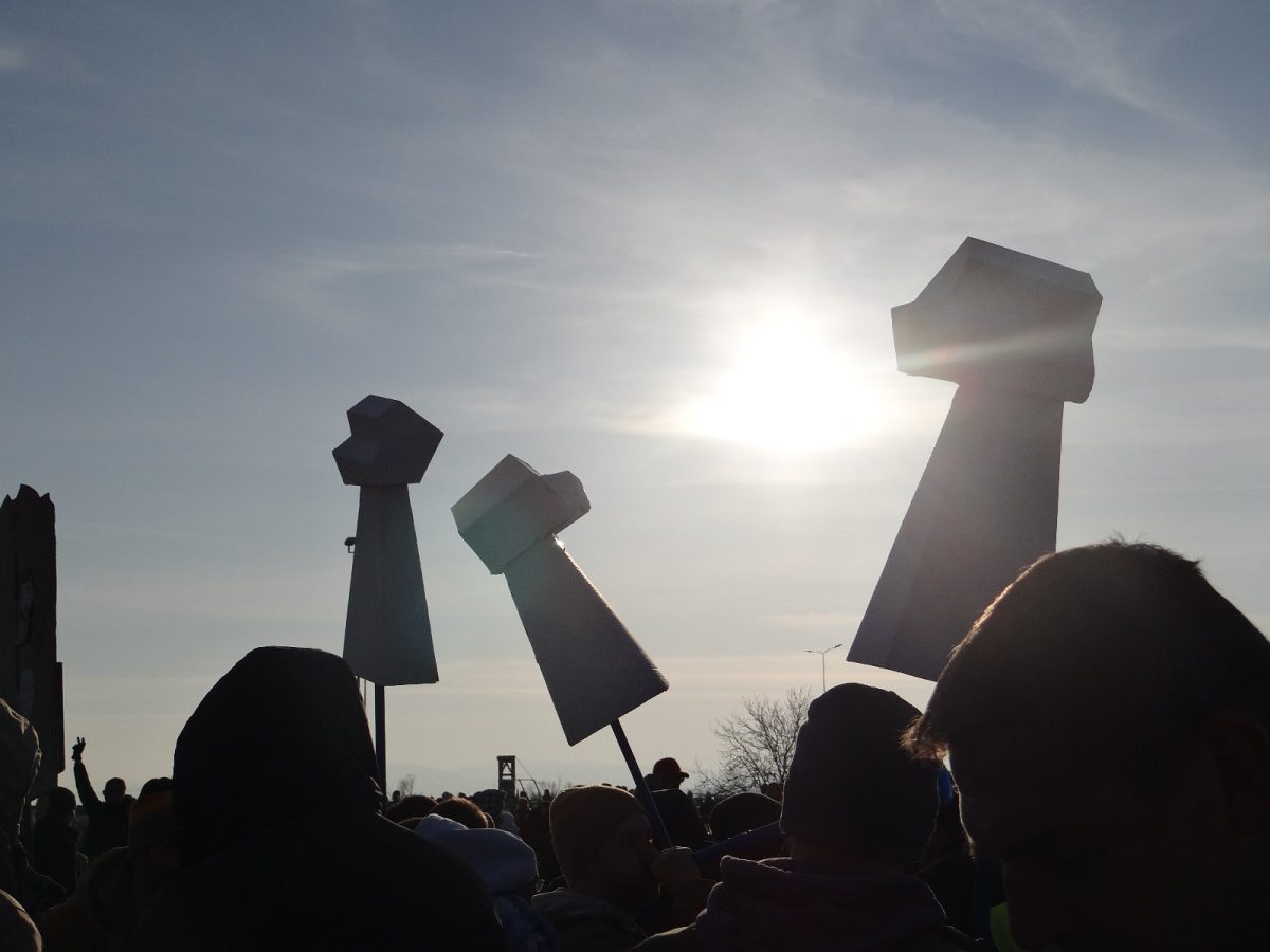 Blokada naplatne rampe u Nišu