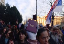 Studentski protest; Foto: Mašina.