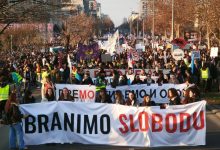 Protest u Novom Sadu, 1. februar 2025.