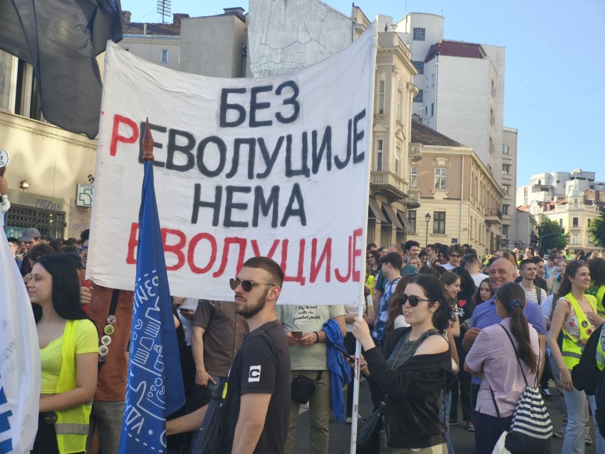 Blokada Brankovog mosta u Beogradu; Foto: Mašina