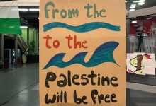 Transparent "from the river to the sea palestine will be free"