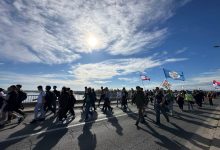 Kolona koja ide ka Novom Sadu