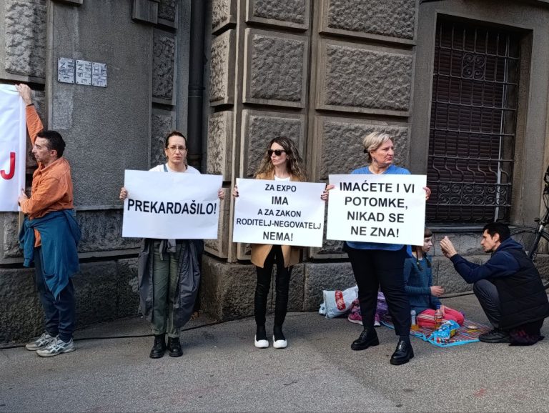 Protest za Zakon roditelj-negovatelj; Foto: Mašina
