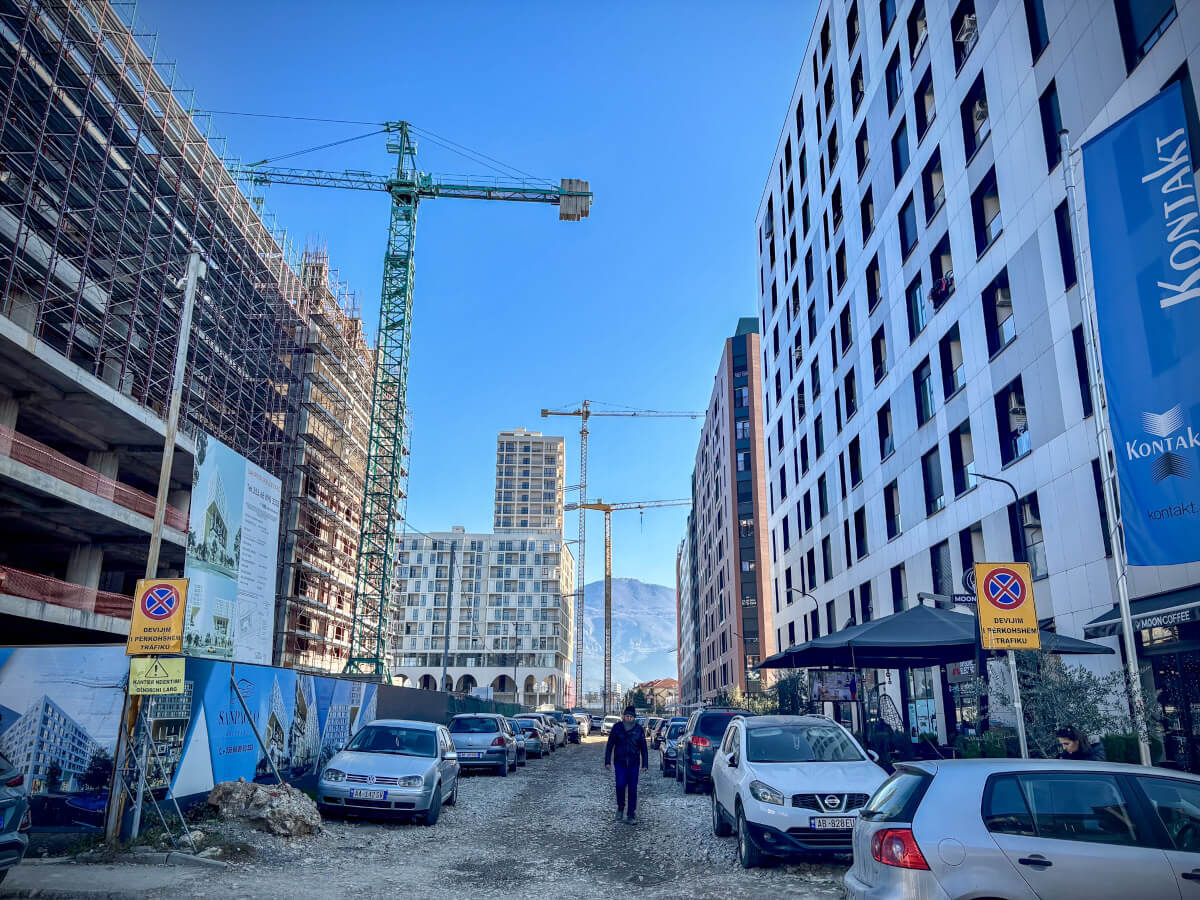 Gradilišta blizu centra Tirane