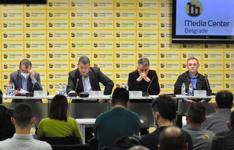 Najava protesta, Izvor: Medija centar Beograd