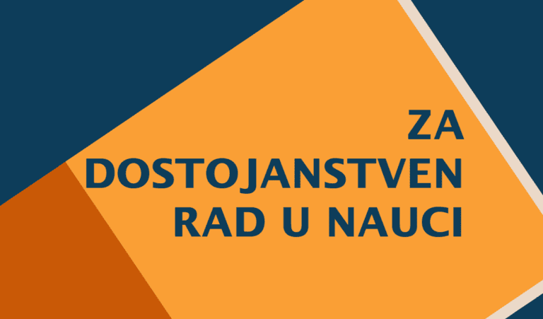 Za dostojanstven rad u nauci