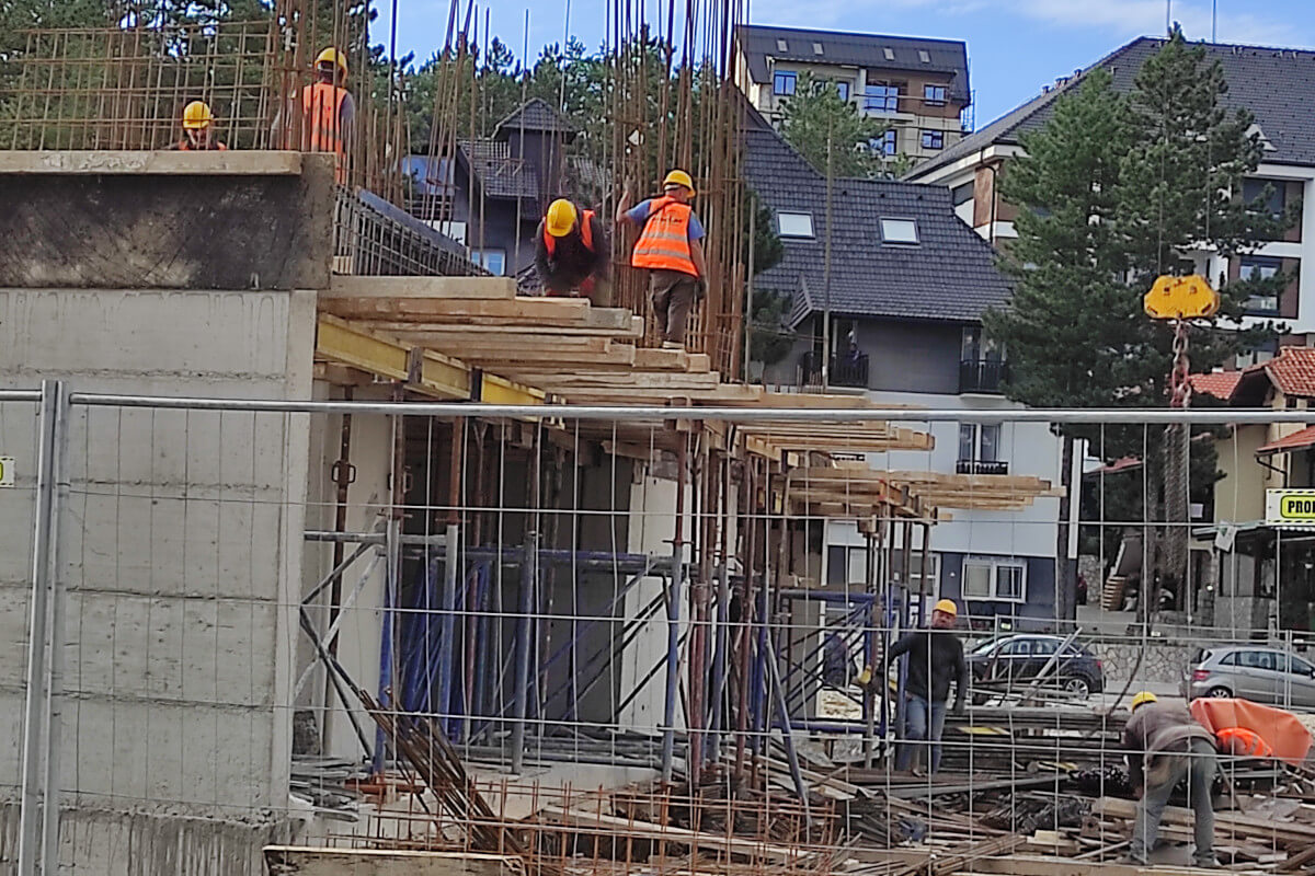građevinski radnici