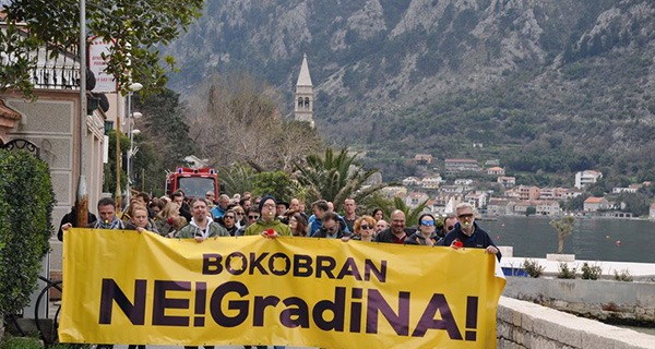 Protest u Dobroti; Izvor: Bokobran / Facebook