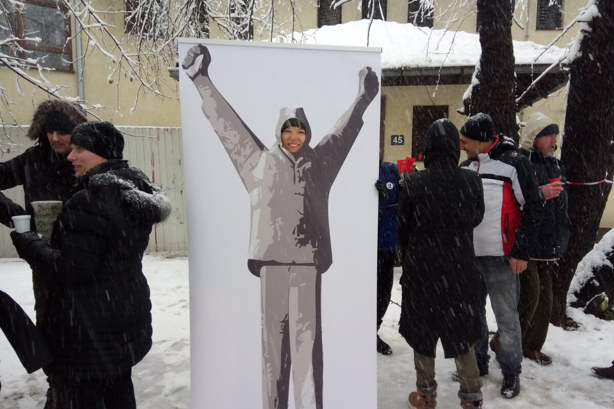 Protestna akcija u naselju Stjepan Filipović u Beogradu