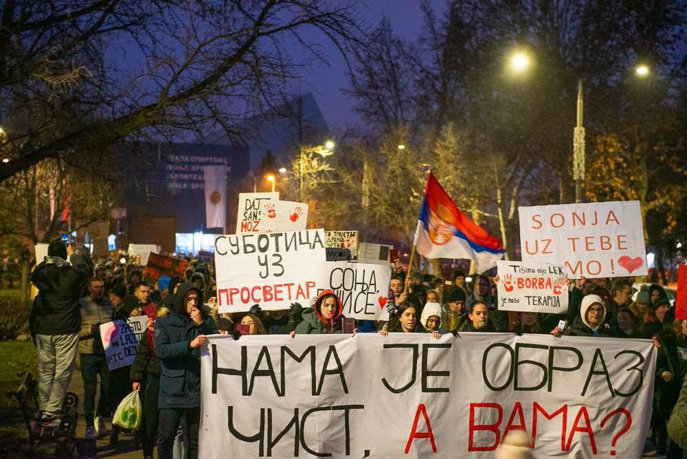 Protest u Subotici, 19. januar