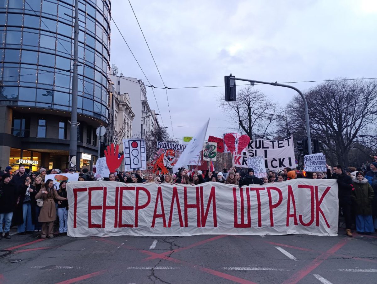 Studentski protest; Foto: Mašina