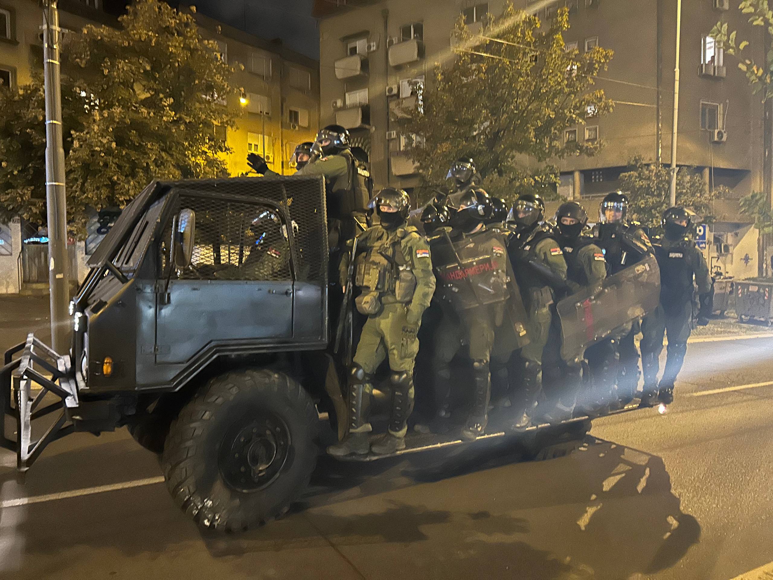 Policija tokom protesta u Beogradu
